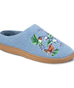 Women's Embroidered Boiled Wool Clog
